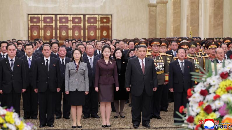 North Korean leader Kim Jong Un attends an event to celebrate the New Year, in Pyongyang