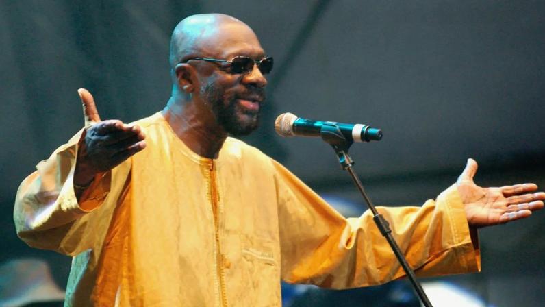 Isaac Hayes performs at Big Chill music festival on Aug. 5, 2007.