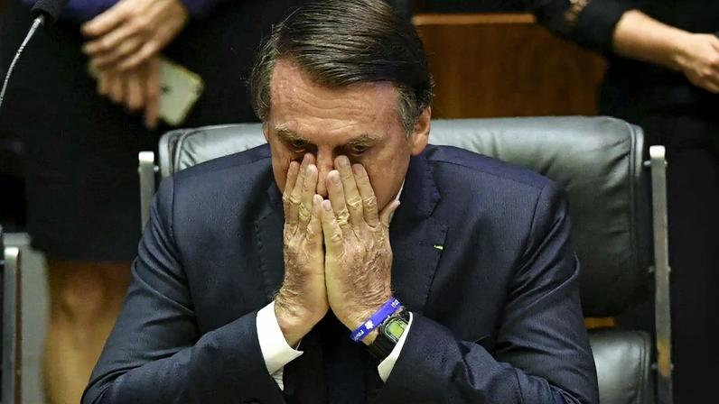 Jair Bolsonaro, ex-presidente condenado e preso pela trama golpista. Foto: Nelson ALMEIDA / AFP
