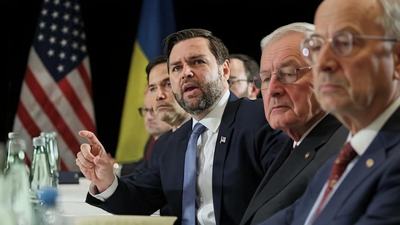 El vicepresidente de EEUU, J. D. Vance, en Múnich el año pasado.