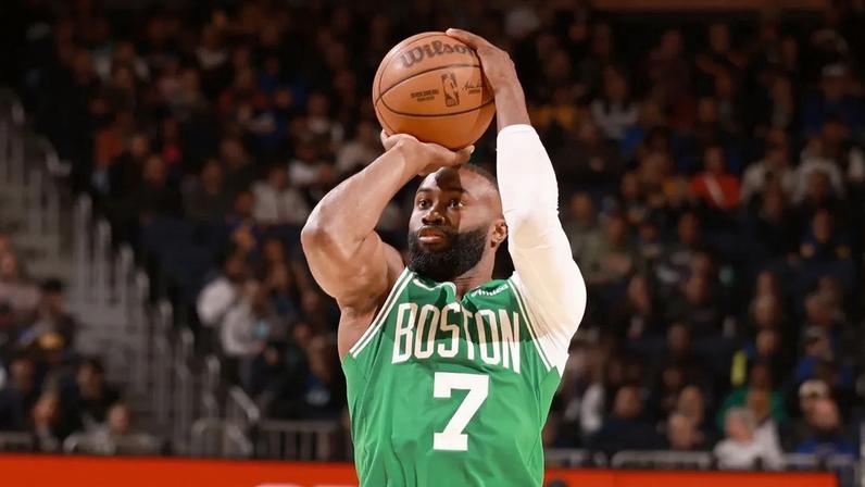 Jaylen Brown Celtics Warriors