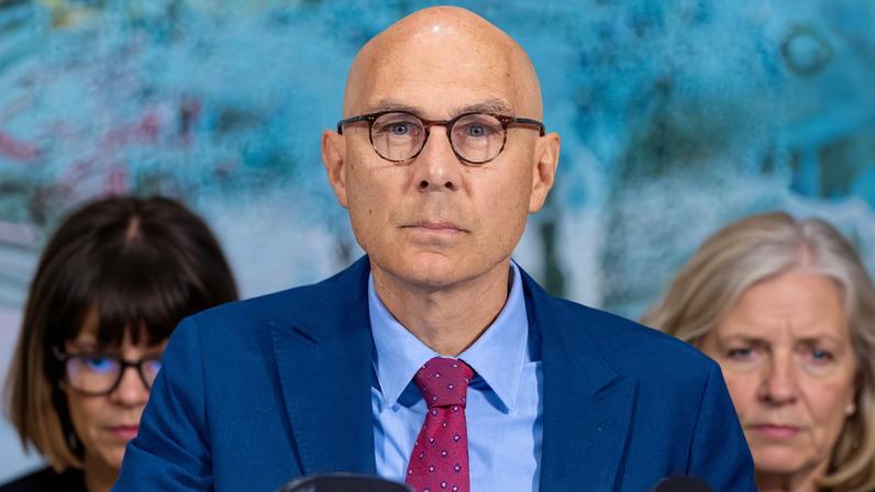 Volker Turk, United Nations High Commissioner for Human Rights, attends the Human Rights Council at the UN European headquarters in Geneva, Switzerland, September 8, 2025.