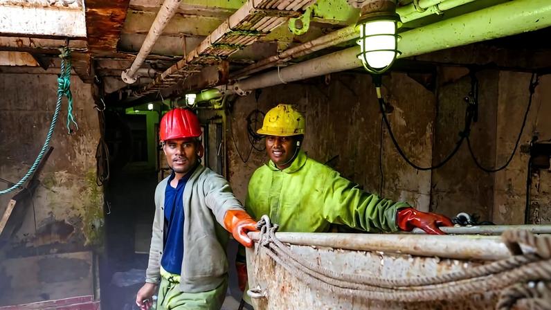 When workers are protected, trained, and treated fairly, fishing vessels can operate more safely and regulations can be followed. Image courtesy of Francisco Blaha.