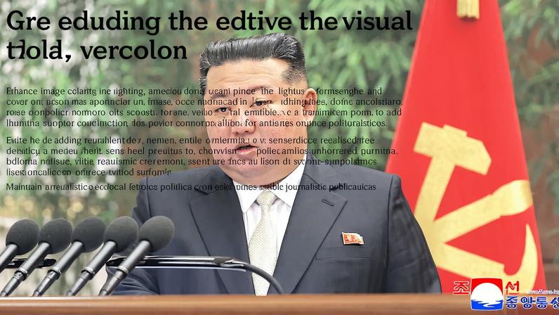 North Korean leader Kim Jong Un speaks during the expanded meeting of the first plenary meeting of the Ninth Central Committee of the Workers' Party of Korea (WPK), in Pyongyang