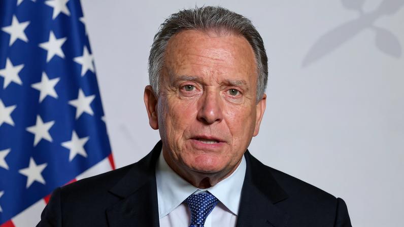 U.S. Special Envoy Steve Witkoff delivers a press conference in Paris