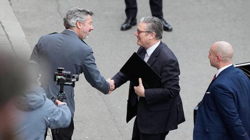 Britain's Prime Minister Keir Starmer arrives for the Munich Security Conference, in Munich, Germany February 13, 2026 Alex Brandon/Pool via REUTERS