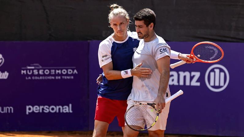 Orlando Luz e Rafael Matos (Foto: IEB+ Argentina Open)