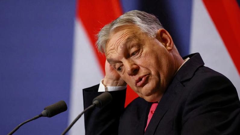 Hungarian Prime Minister Viktor Orban holds an international press conference in Budapest, Hungary, January 5, 2026. REUTERS/Bernadett Szabo/File Photo