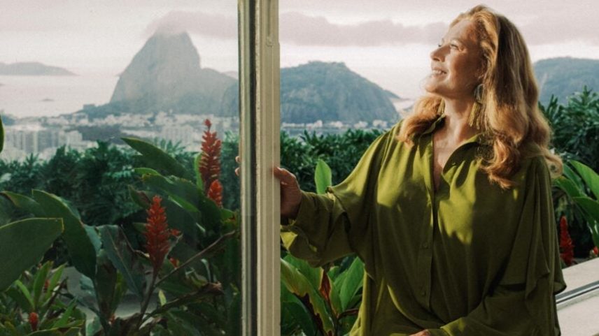 Vera Fischer na campanha carioca da Misci