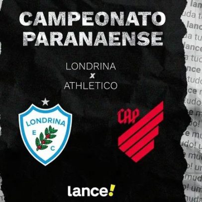 Londrina x Athletico: onde assistir ao vivo e horário do Paranaense 2026