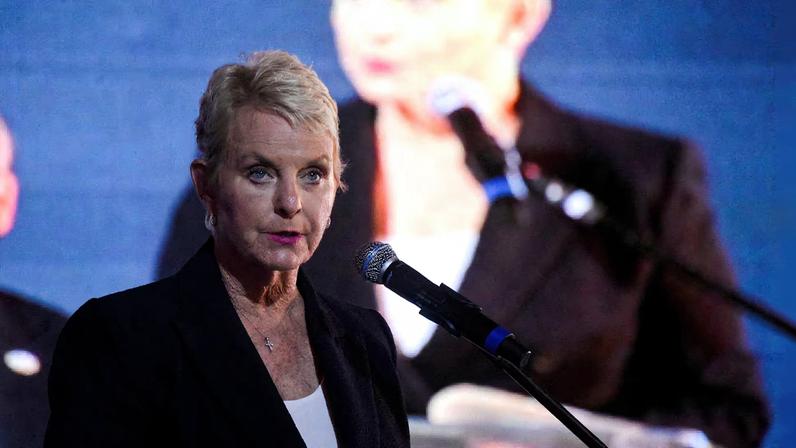 Cindy McCain, executive director of the World Food Programme, speaks during a launch of a report "The State of Food Security and Nutrition in the World", at a special G20 event in Rio de Janeiro