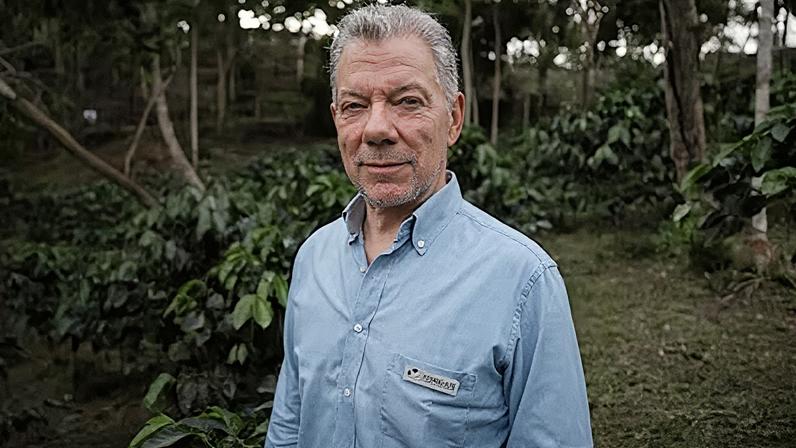 Juan Manuel Santos en una finca en Yotoco (Colombia), el 4 de febrero.