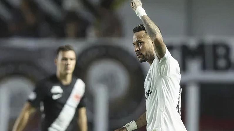 Neymar faz golaço contra o Vasco na Vila Belmiro