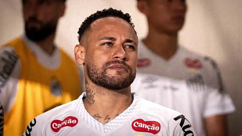 Neymar em Santos x Vello Clube