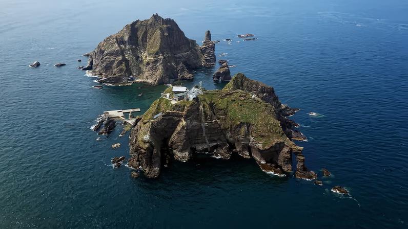 A set of remote islands called Dokdo in Korean and Takeshima in Japanese