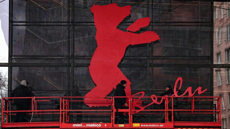 Preparation for the 76th Berlinale Film Festival in Berlin
