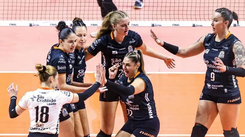Osasco São Cristóvão Saúde foi o campeão da Superliga Feminina 2024-2025 (Foto: Wander Roberto/CBV)