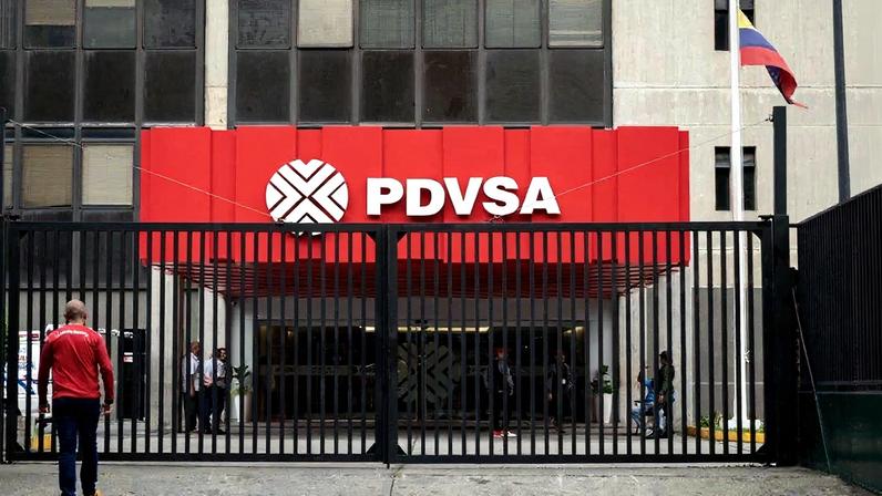 A sede da PDVSA, em Caracas. Foto: Miguel Zambrano/AFP