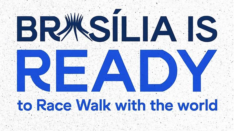 Pôster vencedor do Mundial de Atlética Brasília 2026 (Foto: Divulgação)