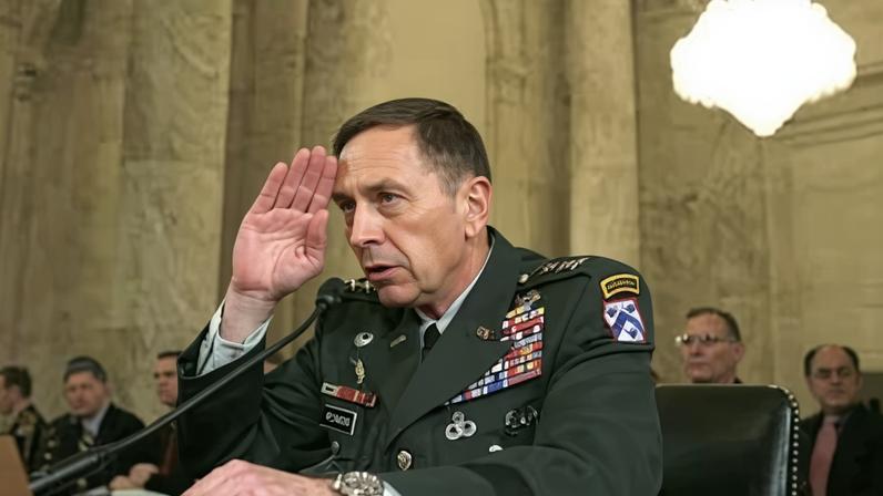 El general David Petraeus, en una comparecencia ante el Congreso de EE UU, en una imagen de archivo.