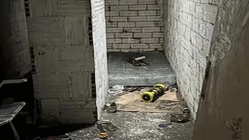 Zona de los trasteros del edificio de Manlleu.