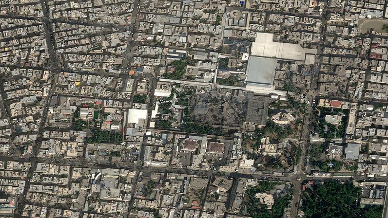 A satellite image shows black smoke rising and heavy damage at Iranian Supreme Leader Ayatollah Ali Khamenei's compound, following strikes by the United States and Israel against Iran, in Tehran, Iran February 28, 2026. Pleiades Neo (c) Airbus DS 2026/Handout via REUTERS