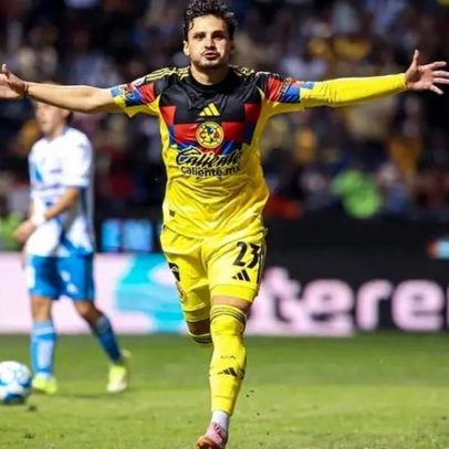 Mexicanos reagem ao primeiro gol de Raphael Veiga