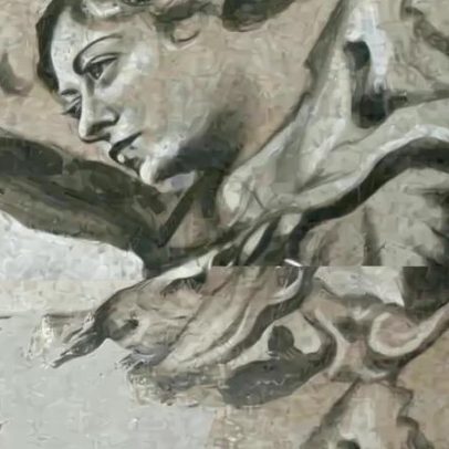 Igreja em Roma apaga rosto de anjo inspirado em Meloni
