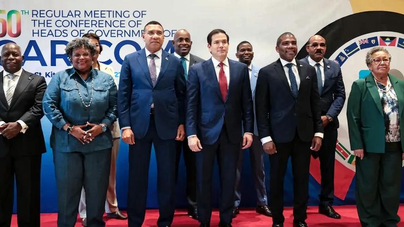 Rubio se reúne com líderes caribenhos para discutir política dos EUA