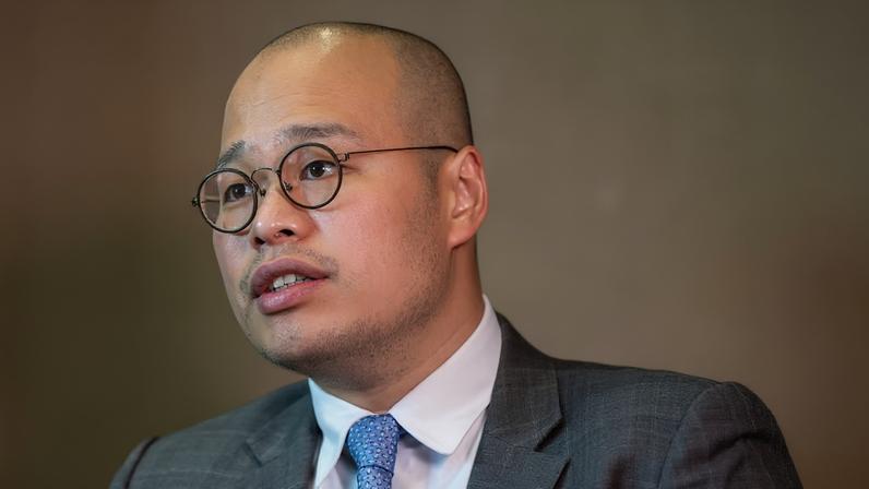 Interview in London with Sebastien Lai, as his father, Jimmy Lai is sentenced