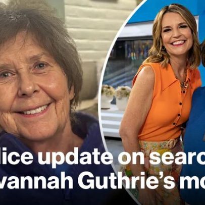 Polícia atualiza sobre busca pela mãe desaparecida de Savannah Guthrie