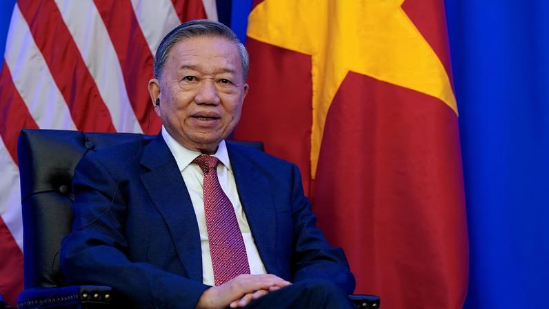 Vietnam's Communist Party chief To Lam meets with U.S. President Joe Biden (not pictured) on the sidelines of the 79th session of the United National General Assembly (UNGA) in New York City, U.S., September 25, 2024. REUTERS/Elizabeth Frantz/File Photo