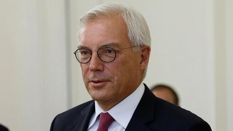 Russia's Deputy Foreign Minister Alexander Grushko looks on during a meeting with Turkish Foreign Minister Hakan Fidan in Moscow, Russia, August 31, 2023. REUTERS/Maxim Shemetov/Pool