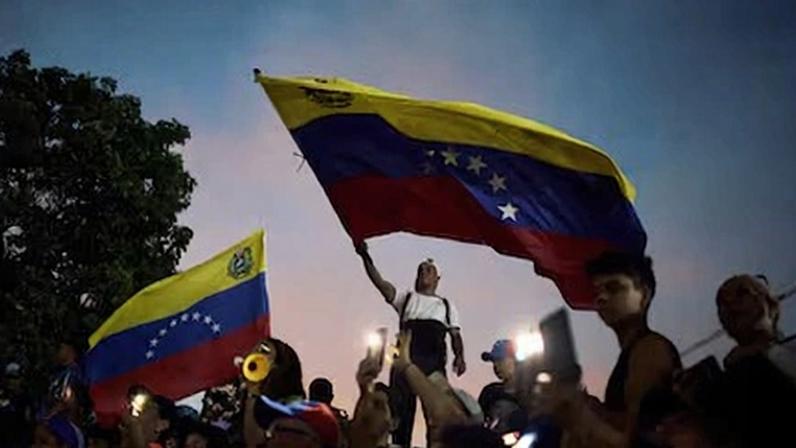 Cierre de campaña de la oposición, en Caracas, en julio de 2024.