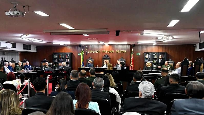 O plenário do Superior Tribunal Militar. Foto: Divulgação STM
