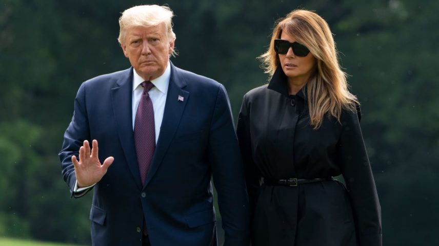 Melania Trump e Donald Trump. Foto: AFP.