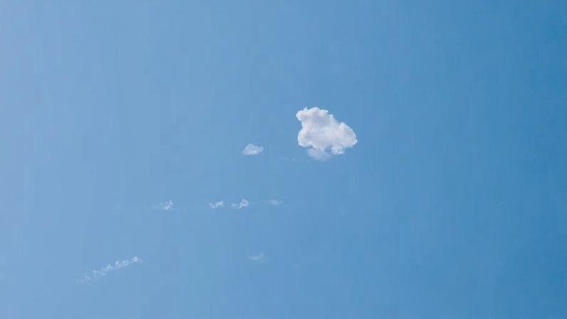 Smoke is left in the sky after reported Iranian missile attacks, following strikes by the United States and Israel against Iran, in Doha