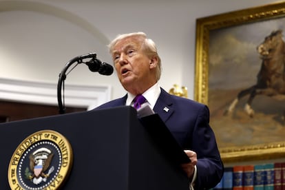 El presidente de EE UU, Donald Trump, en una imagen de archivo.