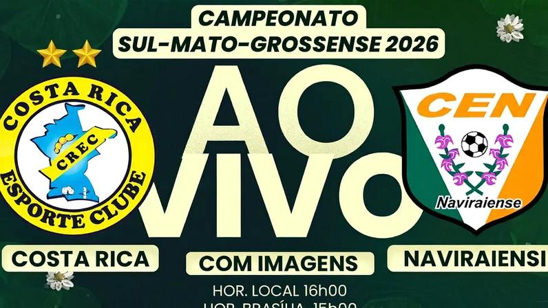 Costa Rica x Naviraiense pela 7ª rodada do Sul-Mato-Grossense (Foto: Arte/ Lance!)