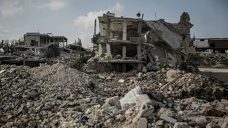 Destrucción en la aldea libanesa Ayta al Shaab, cerca de la frontera con Israel, el pasado 27 de noviembre.