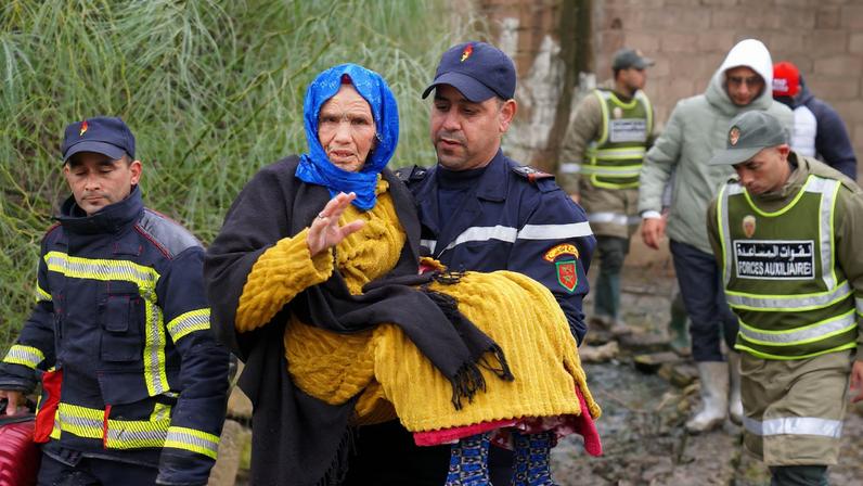 Local authorities in the Ksar El Kebir province continue emergency operations, after heavy rainfall raised water levels in the region