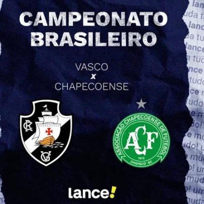 Vasco x Chapecoense: onde assistir e prováveis escalações no Brasileirão