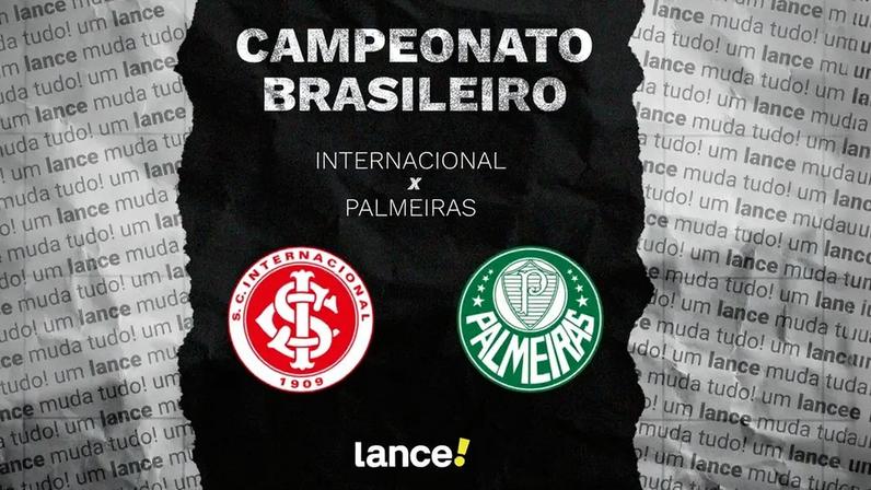 Internacional e Palmeiras se enfrentam nesta quinta-feira (12) (Foto: Arte Lance!)