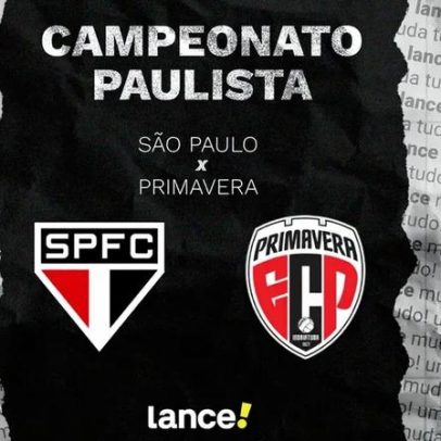 São Paulo x Primavera: onde assistir ao vivo, horário e escalações prováveis