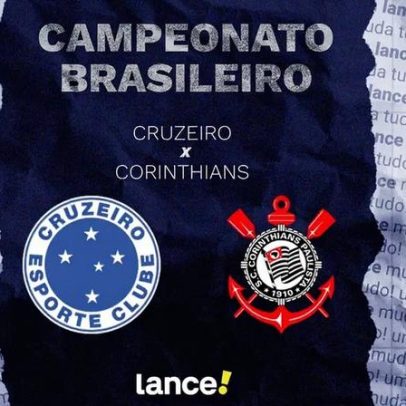 Cruzeiro x Corinthians: horário, transmissão e escalações pelo Brasileirão