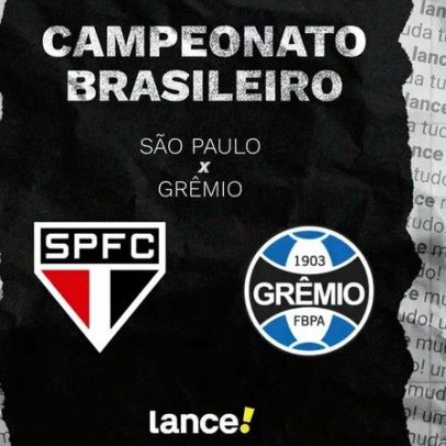 São Paulo x Grêmio: horário, transmissão ao vivo e prováveis escalações