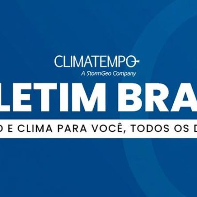 Risco de temporais atinge Sul, Centro-Oeste e parte do Norte e Nordeste