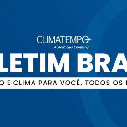 Previsão Brasil 03/02: temporais e chuva intensa no Sul, Sudeste e Centro-Oeste