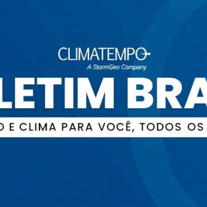 Frente fria provoca temporais e chuva forte em várias regiões do Brasil