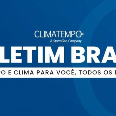 Temporais no Sul e Sudeste avançam; chuva forte atinge Centro-Oeste e Nordeste